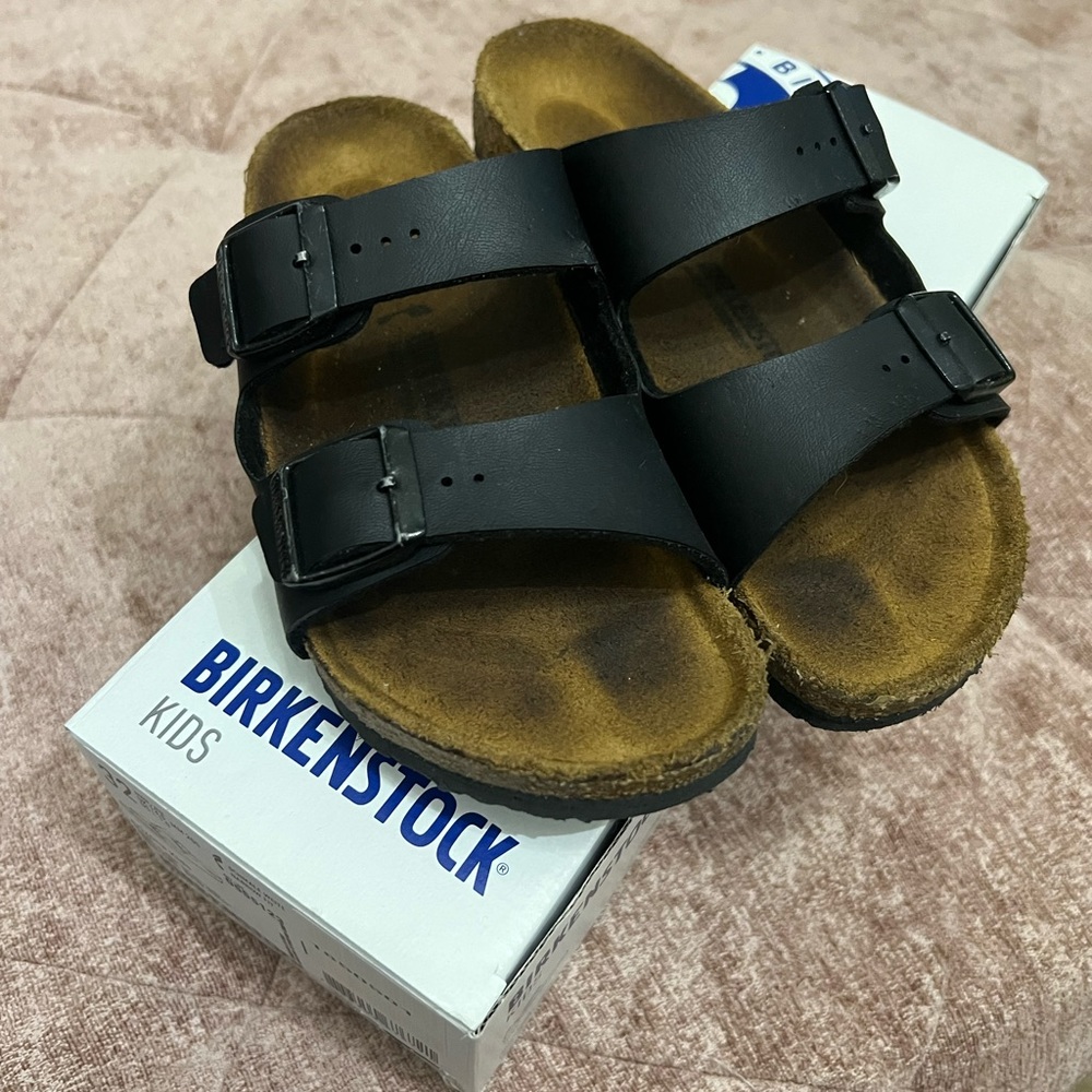 Birkenstock Arizona slide, kids size 1-1.5.